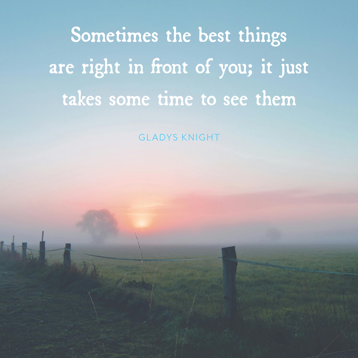 Sometimes the best things are right in front of you; it just takes some time to see them