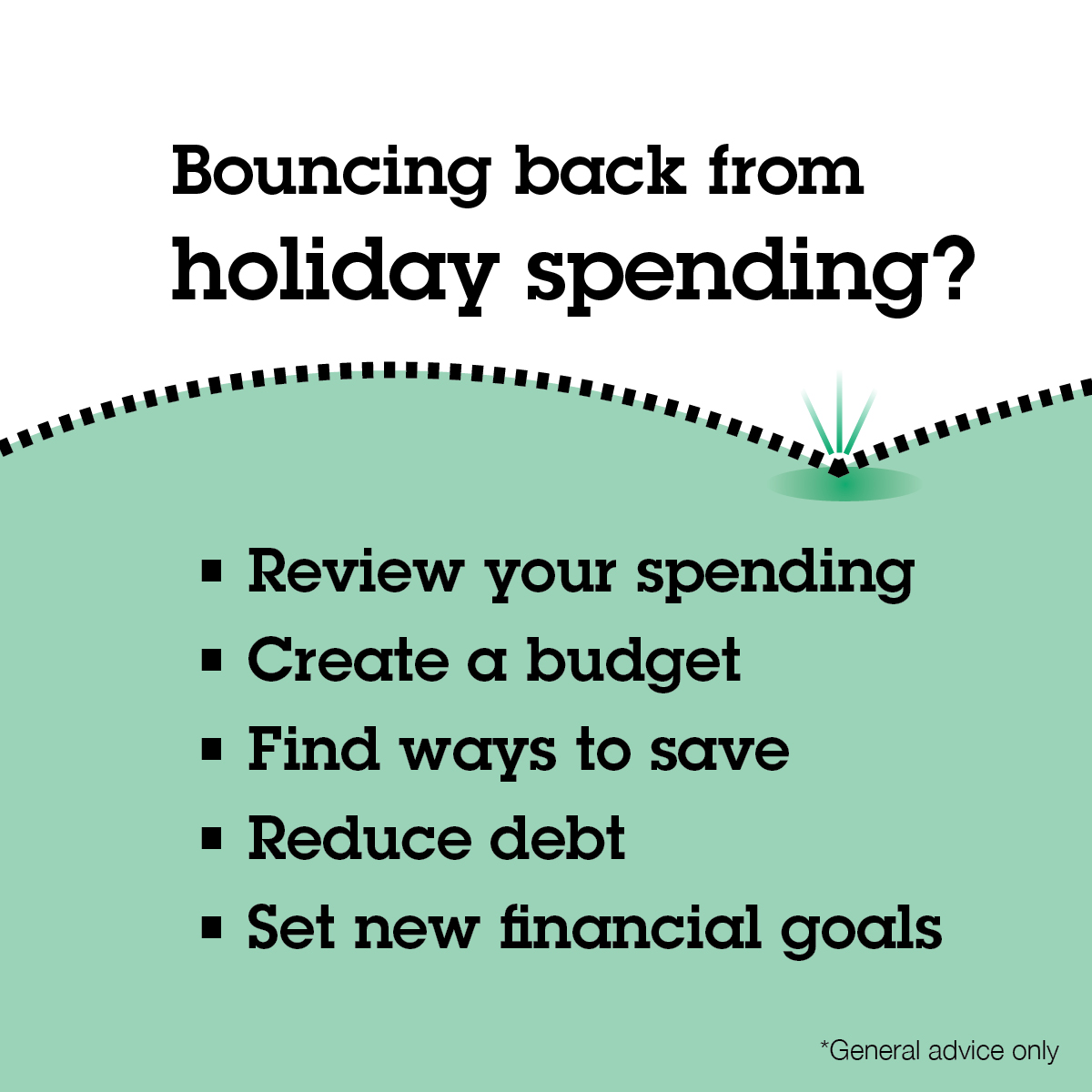Bouncing back from holiday spending