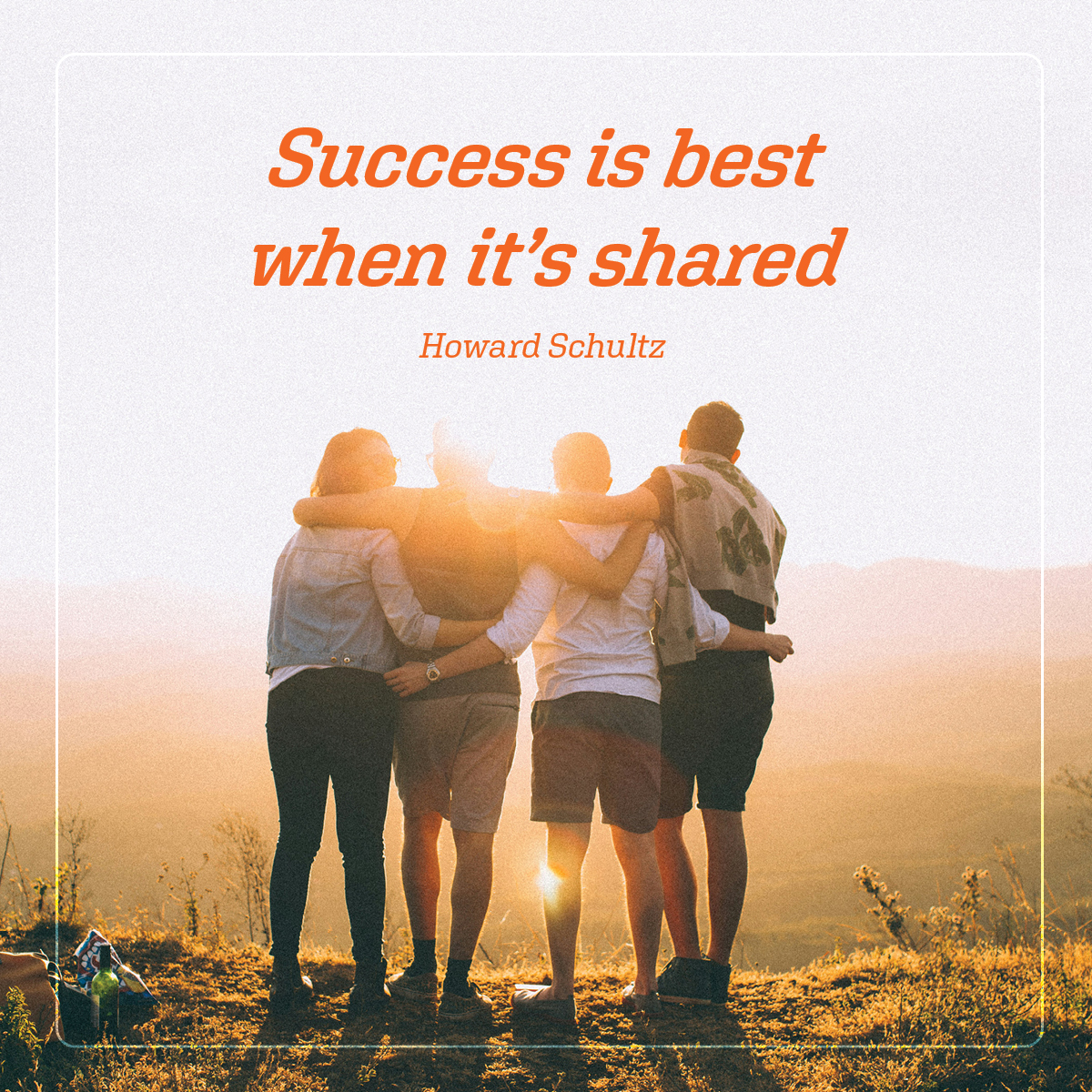 Success is best when it’s shared